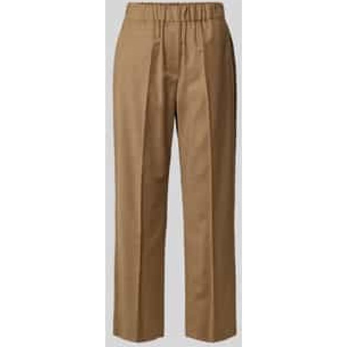 Regular fit stoffen broek van scheerwolmix, model 'HATELEY'