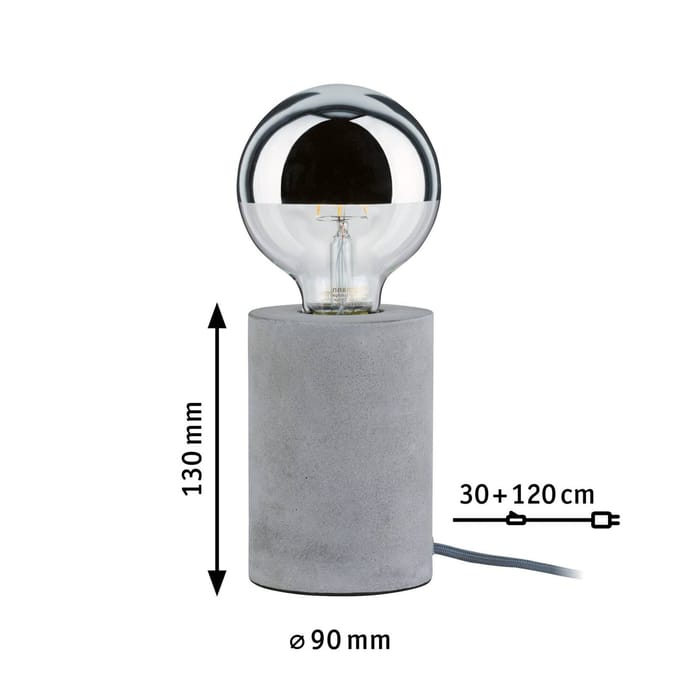 Paulmann Neordic Mik 79621 Tafellamp LED E27 20 W Beton-grijs