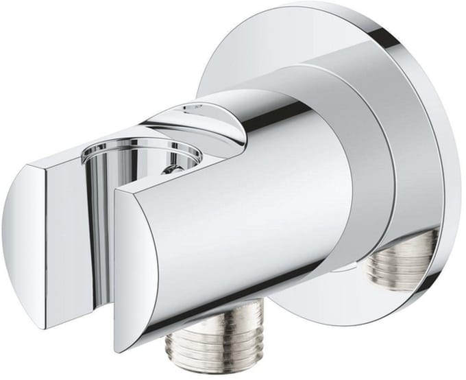 Grohe Tempesta Wandaansluitbocht - 1/2" - met houder - chroom