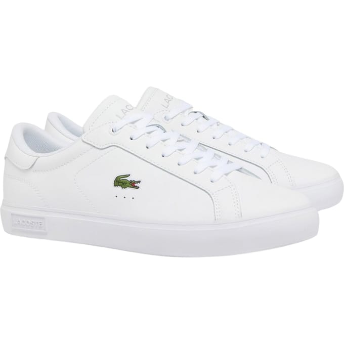 Lacoste POWERCOURT 125 2 SMA WHT/WHT Heren Sneakers - wit / wit