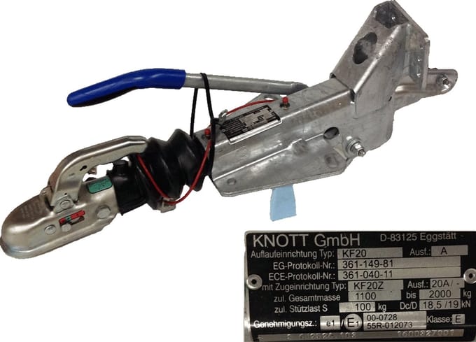 Oplooprem KF 20 V-dissel met aangelaste neuswielconsole