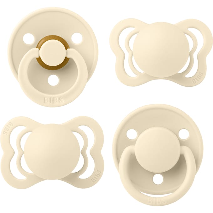BIBS Try-it collection Fopspeen - 0-6 mnd - 4-pack - Ivory