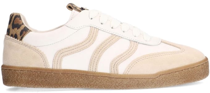 No Stress - Dames - Witte leren sneakers - Maat 42