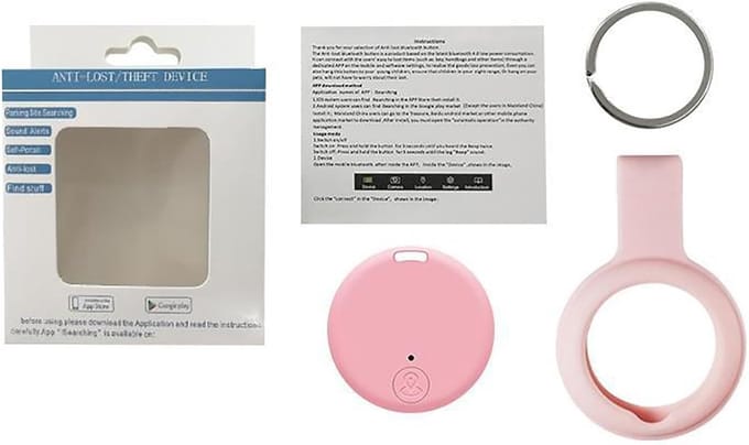Draagbaar GPS Volger - Tracker Zoeker - Objecten Vinden - Twee Weg Alarm - 38 cm Diameter - Zwart