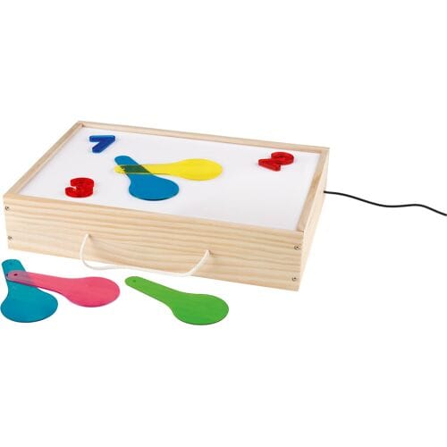 Lupilu Houten Lichtbox - Licht en kleur - Educatieve lichtbak - 18-delig