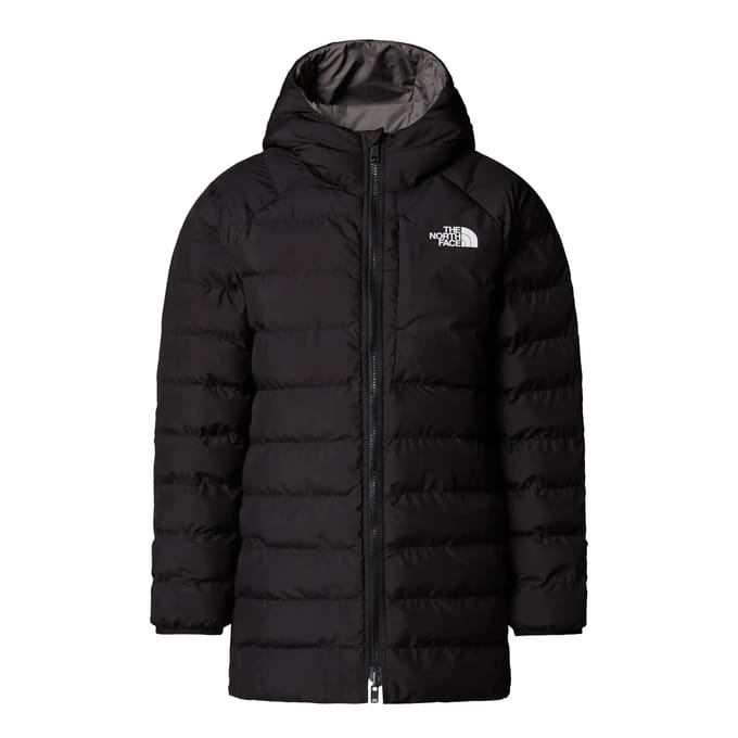 Lange gewatteerde jas met capuchon voor meisjes The North Face Perrito