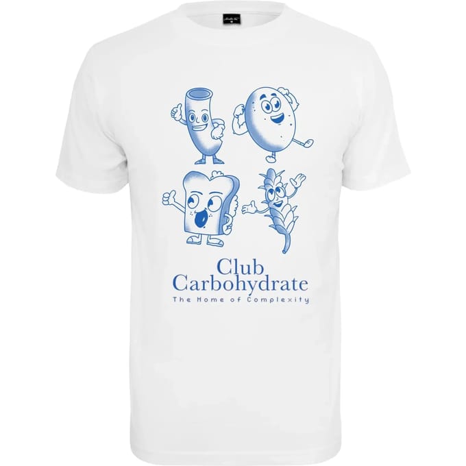 Mister Tee - Club Carbohydrate Heren T-shirt - S - Wit