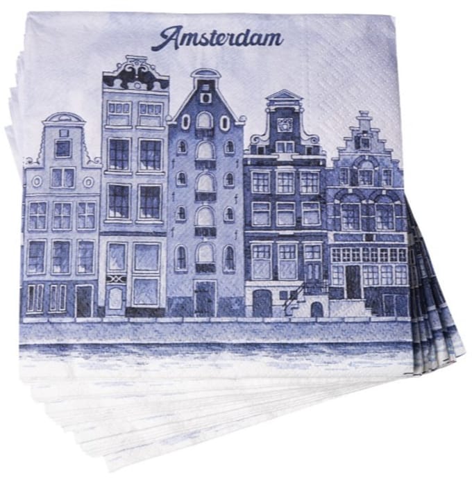 Lunch servetten Amsterdam - Heinen - 33x33 cm