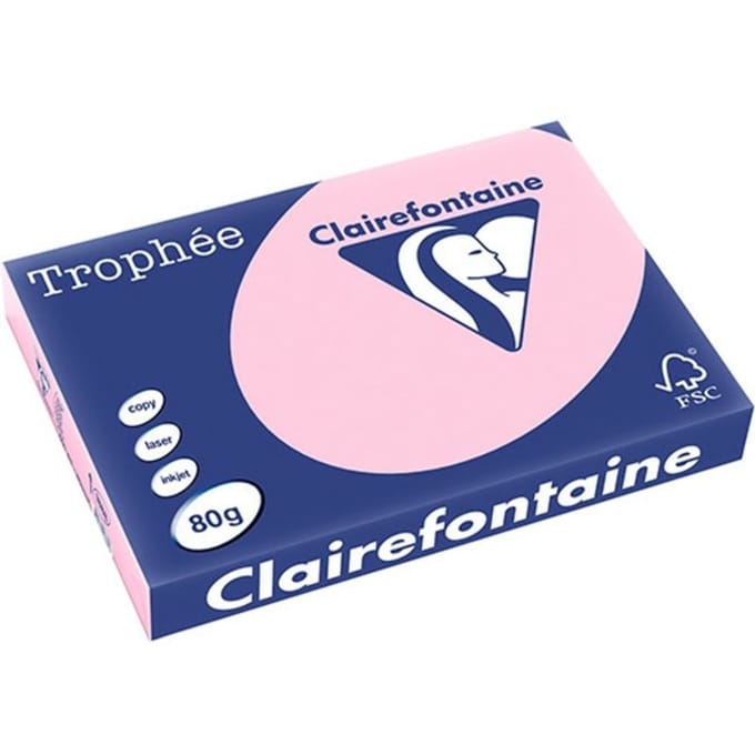 Clairefontaine Roze A3 Gekleurd papier 80 grams (500 vel)