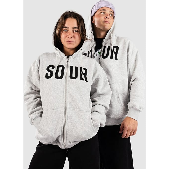 Sour Solution Army Zip Hoodie grijs