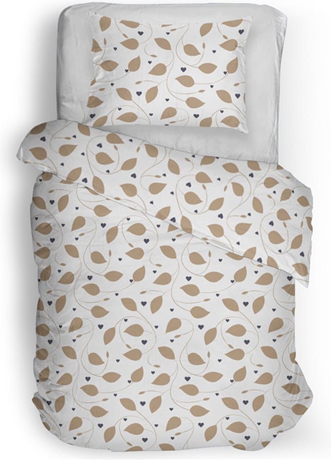 Snoozing Gisele Dekbedovertrek - Eenpersoons - 140x200/220 cm - Beige