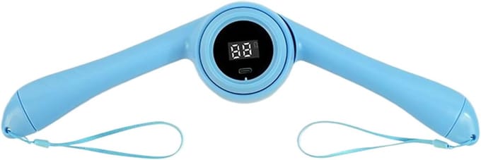 Armtrainer - Borst trainer - Spierkrachttraining thuis - Digitaal display - 24 cm - Blauw