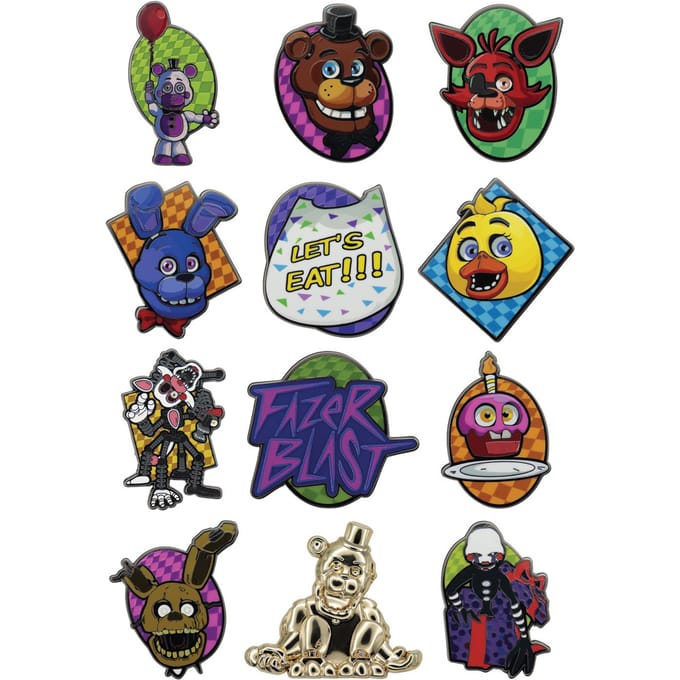 Five Nights at Freddy's Mystery Pin Badges