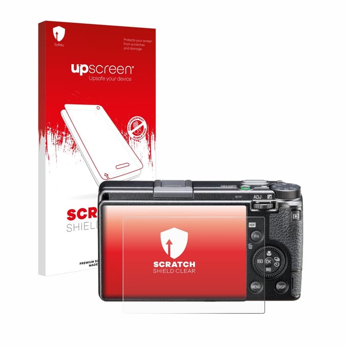 upscreen - Screenprotector voor Ricoh GR IIIx HDF - Folie Beschermfolie transparant