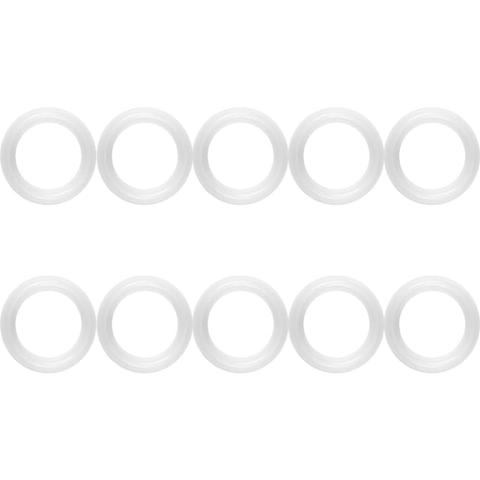 Lot de 10 joints d'étanchéité en silicone pour colliers de serrage sanitaires de 1,5 white