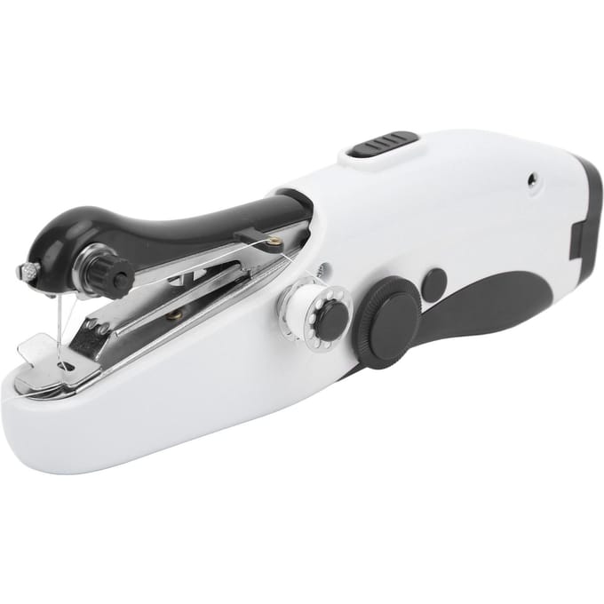 Handnaaimachine Draagbaar Mini Klein Thuis Elektrisch Dubbele Naald DIY Handnaaimachine zwart