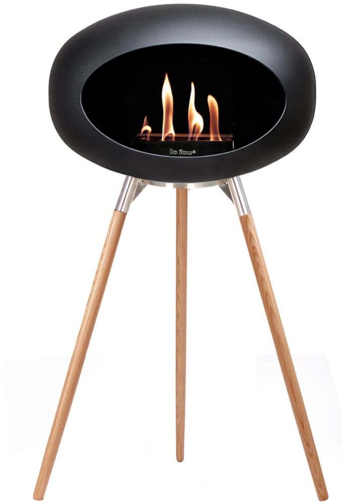 Le Feu Bio Ethanol Haardvuur - Black Ground Wood Oak