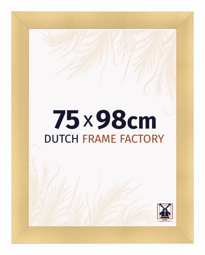 Fotolijst 75x98 cm - MDF - Goud Mat - Praag