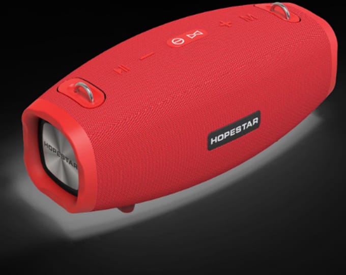Hopestar H41 Rood Luidspreker Draagbare Draadloze Luidspreker 3D Geluid Draagbare Waterdichte Subwoofer Luidspreker