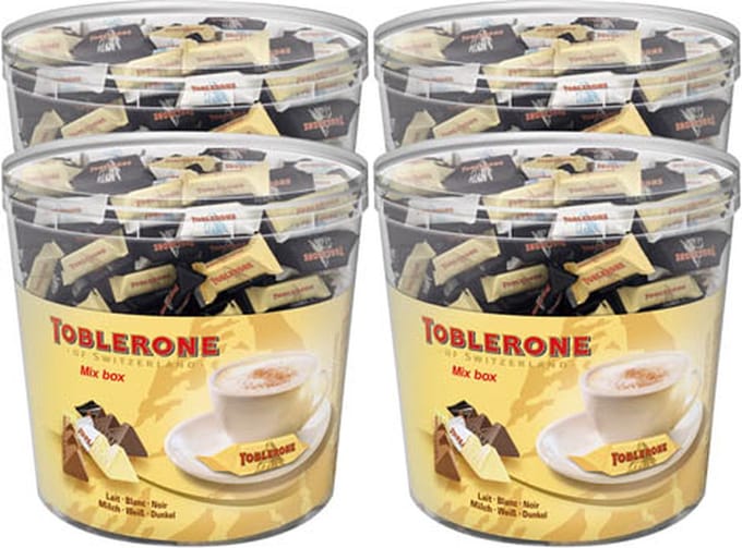 Toblerone Mini's mix - Silo 904 gram - 4 stuks