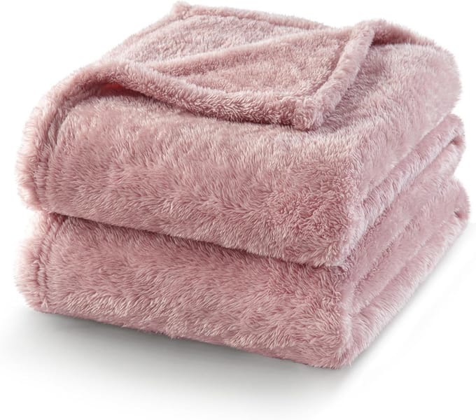 Extra Grote, Extra Zachte Pluche Fleece Deken in Roze - Veelzijdig en Warm