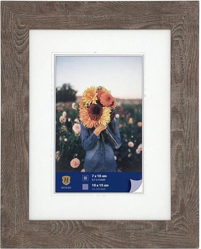 Fotolijst - Henzo - Dahlia - Fotomaat 10x15 cm - Bruin
