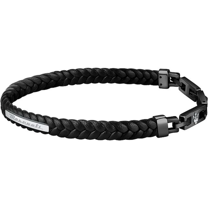 Maserati - JM222AVE02 - Armband - Heren - 22,5cm - RECYCLED LEATHER