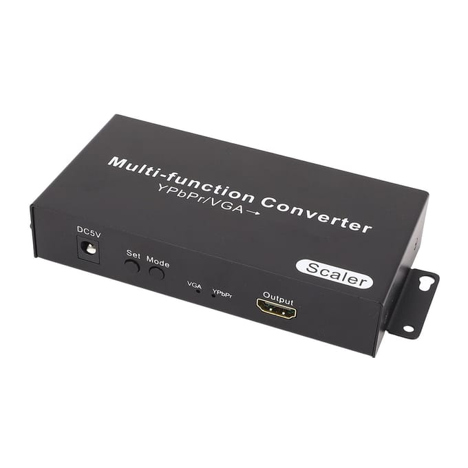 YPbPr VGA naar HD Multimedia Interface Converter 1080P Video Geluid Converter Adapter voor HDTV UK Plug