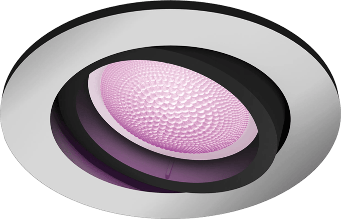 Philips Hue Inbouwspot Centura - Alu - Wit En Gekleurd Licht - Gu10 - 4,2w