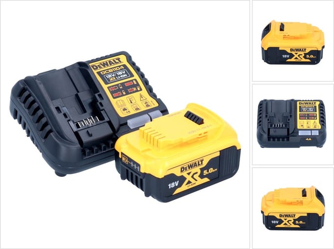 DeWalt DCB 1104 P1 accu-starterset 12 V / 18 V 1x accu 5,0 Ah + DCB 1104 oplader