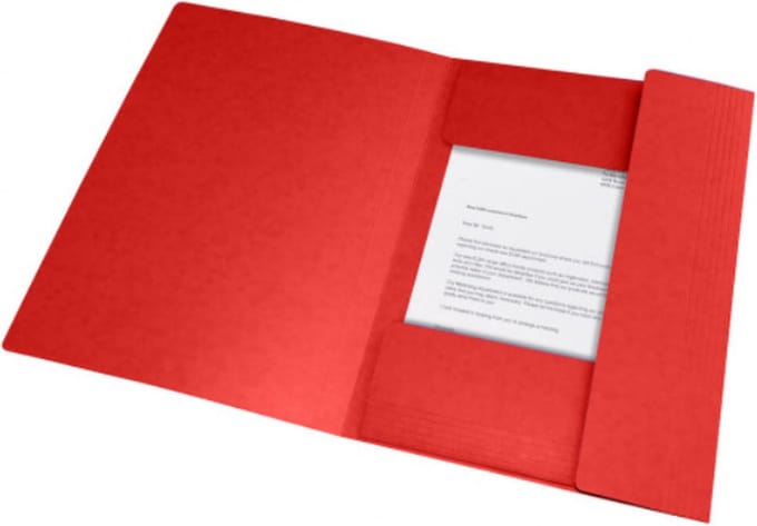 Oxford 400114337 map Karton Rood A4