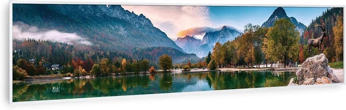 Infrarood Verwarming - Wandpaneel - Comfortabele Warmte - App Bediening - 120x30 cm - Wit