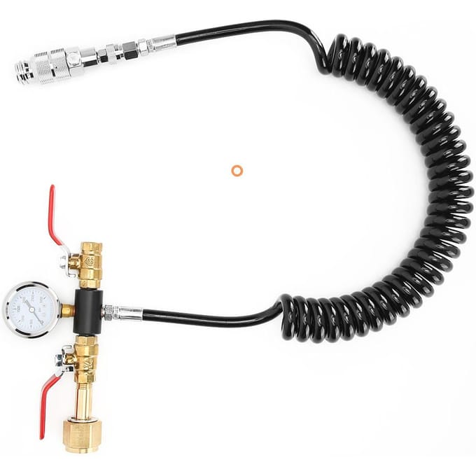 CO2 Dubbele Klep Soda Slang met 3000psi Meter Kit Accessoires W21.8-14 voor Soda Stream