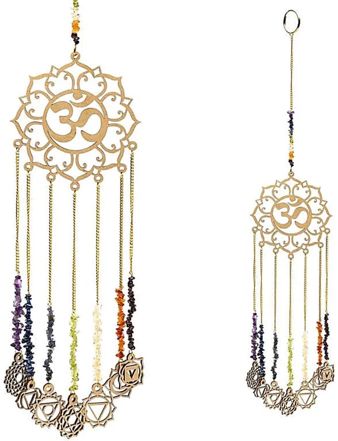 Feng Shui decoratie OHM / Chakra symbolen – 46 cm x 10.5 cm