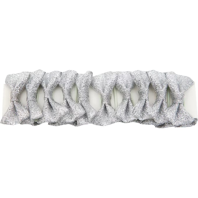 Red Horse Invlechtstrikjes Zilver 20 Stuks 2,5 Cm