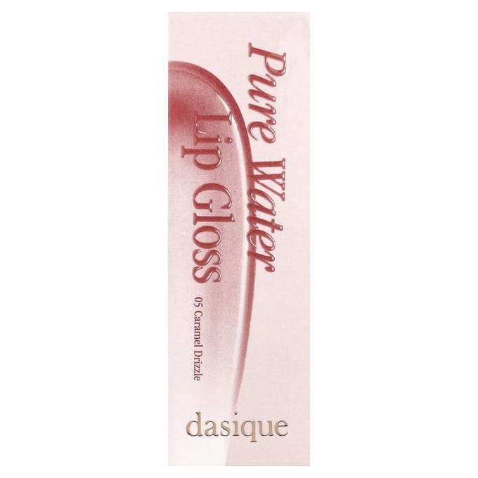 Dasique, Gloss à Lèvres Eau Pure, 05 Coulis Caramel, 2,6g (0,09 oz) white