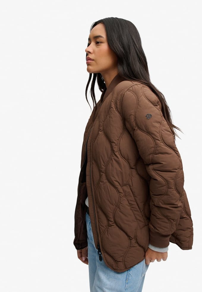 Superdry - Korte Onion Quilt Liner Jas - Dames - Gewatteerde jassen