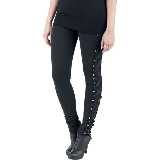 Vixxsin - Gothic Legging - Corset - S tot XL - voor Vrouwen - zwart