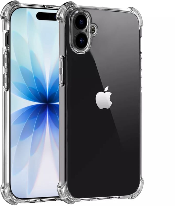 Mobzi Anti Shock Case Suitable for iPhone 17 - Anti Shock - Transparent Back Cover