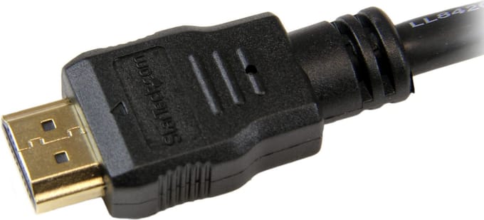 StarTech.com 2m HDMI Kabel - 4K High Speed HDMI Kabel met Ethernet - UHD 4K 30Hz Video - HDMI 1.4 Kabel - Ultra HD HDMI Schermen, Projectors, TVs & Displays - Zwarte HDMI Kabel - M/M