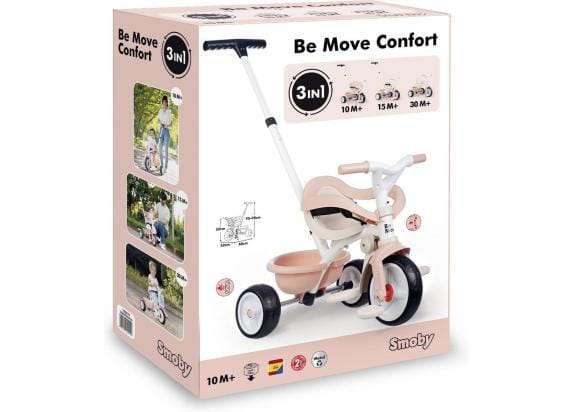 Smoby - Be Move Comfort - Tricycle Pink - Driewieler - Vanaf 10m.