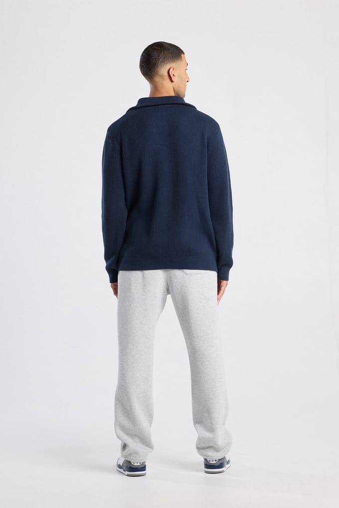 America Today Kent Halfzip Dark Blue Größe: S | Pullover Outlet | Herren | Blau