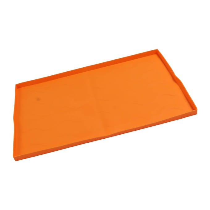 Grillmat Siliconen Blackstone Bakplaat Topafdekking Anti-klevende Grill Beschermhoes Mat 22 inch orange