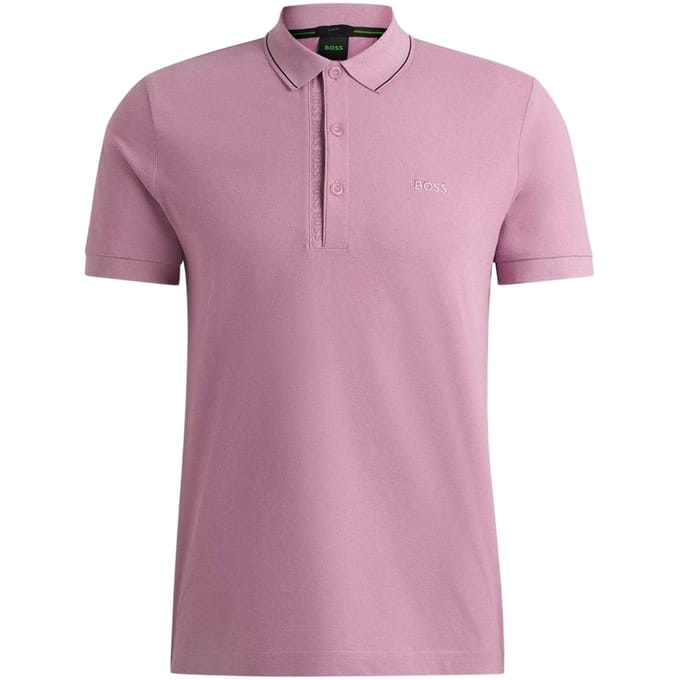 Boss Heren Paule 4 Poloshirt (Lichtpaars)