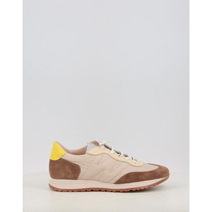 Wonders Towanda02 beige leren sneakers