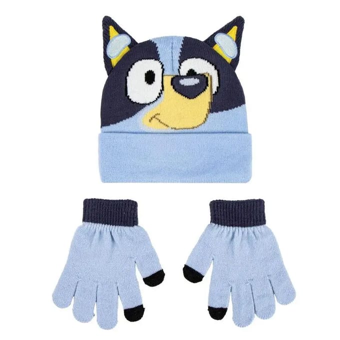 Set van muts en handschoenen kind Cerda Bluey