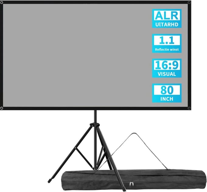 Beamerscherm met Statief - Projectiescherm - Projectiedoek