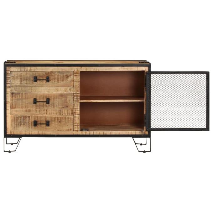 vidaXL - Dressoir - 100x31x60 - cm - massief - ruw - mangohout