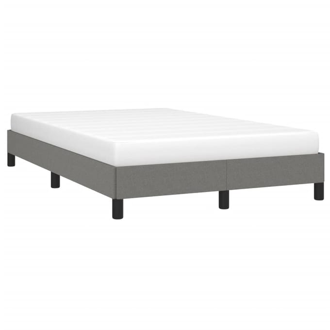 vidaXL - Bedframe - zonder - matras - 120x200 - cm - stof - donkergrijs