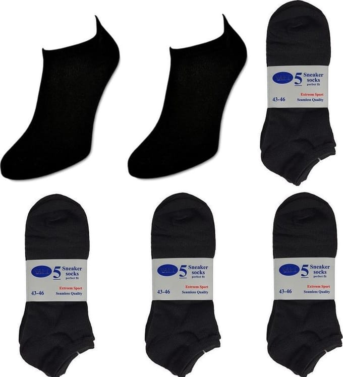 Naft Sneaker sokken Multipack Unisex Sneakersokken - 43/46